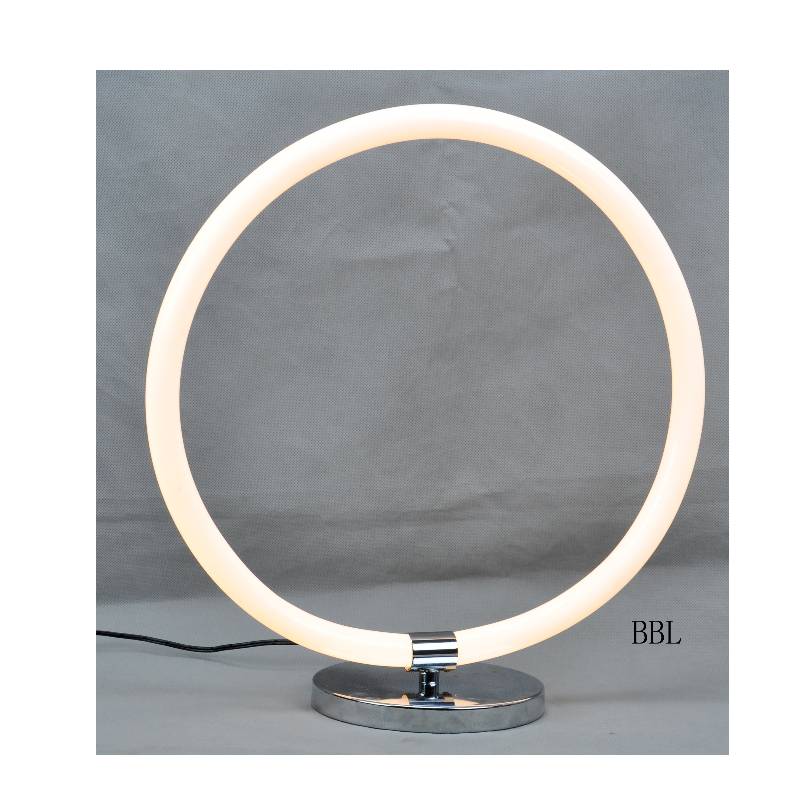مصباح طاولة LED مع أنبوب مستدير من الأكريليك