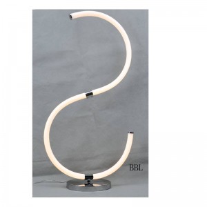 مصباح طاولة LED مع أنبوب أكريليك الشكل